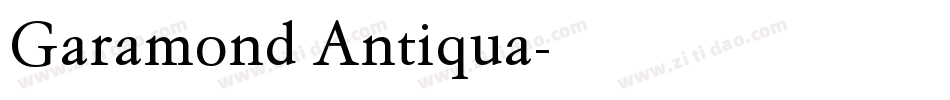 Garamond Antiqua字体转换